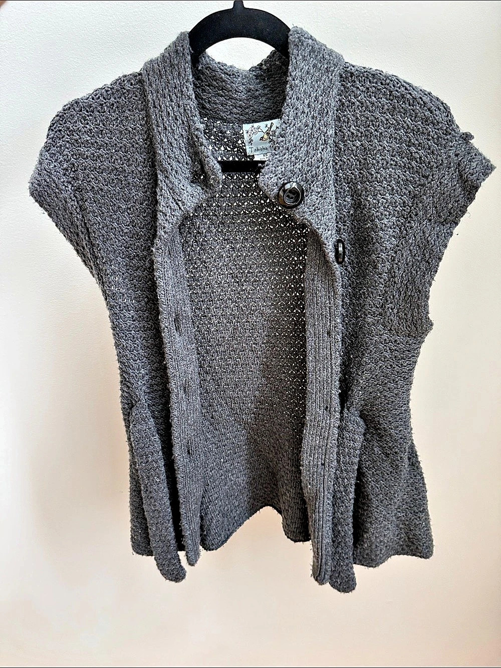 Anthropologie Gray Button-Front Cardigan
